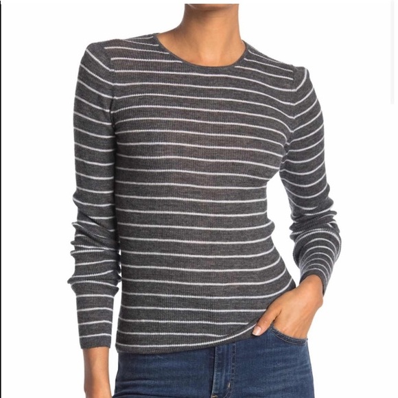 Vince Tops - VINCE  Wool Striped Shirt